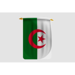 Algeria Flag Style 16 Sticker - DecalsHouse