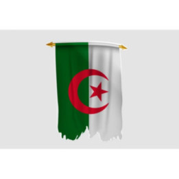 Algeria Flag Style 18 Sticker - DecalsHouse