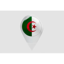 Algeria Flag Style 24 Sticker - DecalsHouse