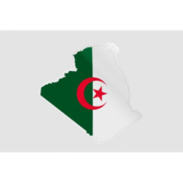 Algeria Map Sticker - DecalsHouse