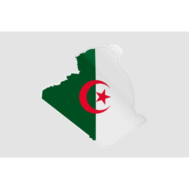 Algeria Map Sticker - DecalsHouse