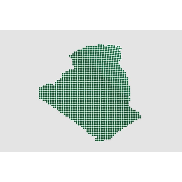 Algeria Map Style 4 Sticker - DecalsHouse