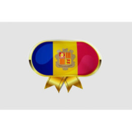 Andorra Flag Style 21 Sticker - DecalsHouse