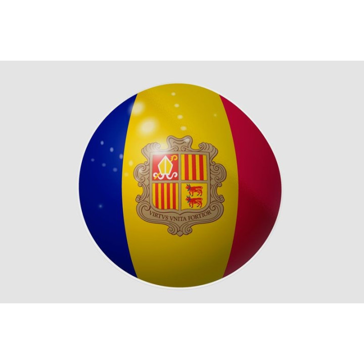 Andorra Flag Style 26 Sticker - DecalsHouse