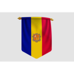 Andorra Flag Style 3 Sticker - DecalsHouse