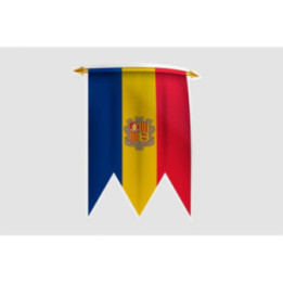 Andorra Flag Style 6 Sticker - DecalsHouse