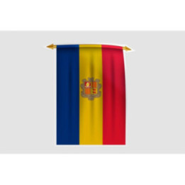 Andorra Flag Style 8 Sticker - DecalsHouse