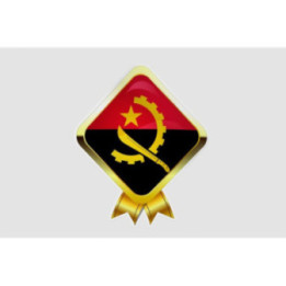 Angola Flag Style 13 Sticker - DecalsHouse