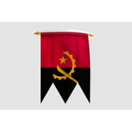 Angola Flag Style 3 Sticker - DecalsHouse