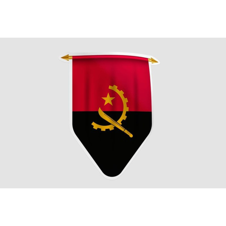 Angola Flag Style 4 Sticker - DecalsHouse