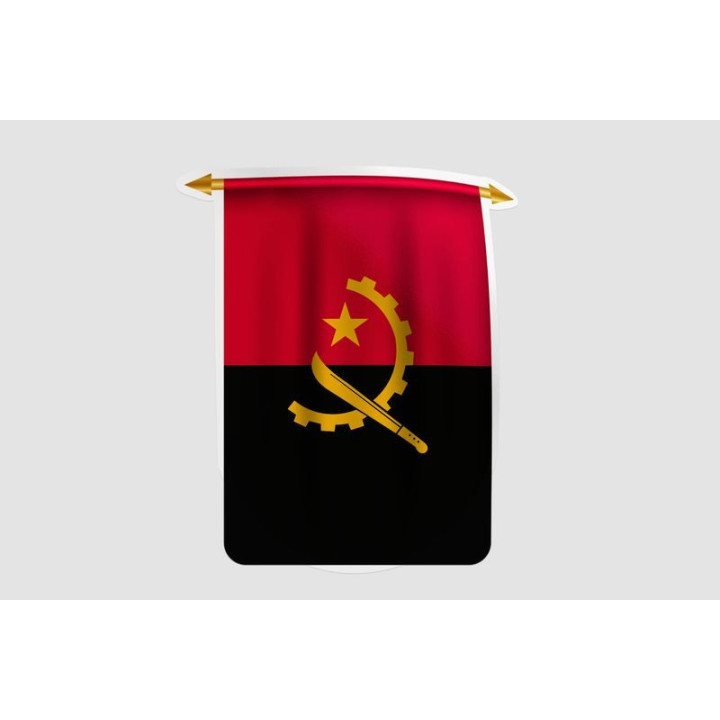 Angola Flag Style 6 Sticker - DecalsHouse