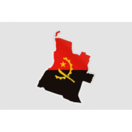 Angola Map Style 3 Sticker - DecalsHouse