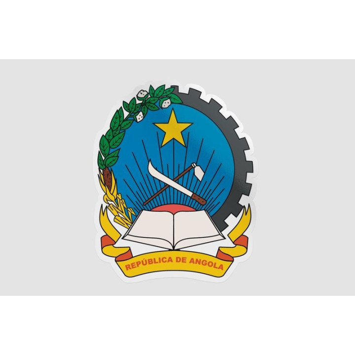 Angola National Emblem Sticker - DecalsHouse