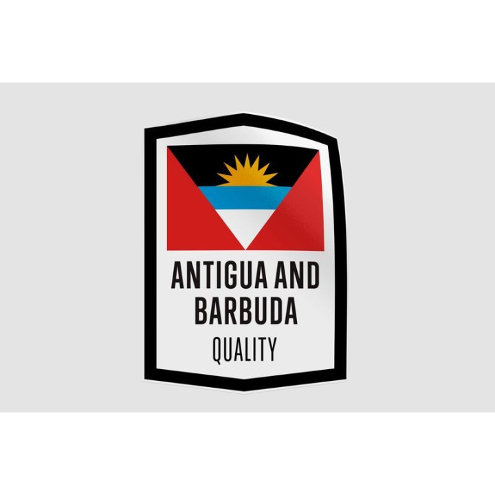 Antigua And Barbuda Quality Made In Style 3 Sticker - DecalsHouse