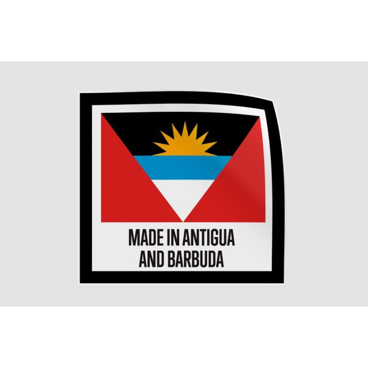 Antigua And Barbuda Quality Made In Style 4 Sticker - DecalsHouse