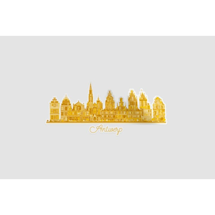 Antwerp Belgium City Skyline Sticker - DecalsHouse