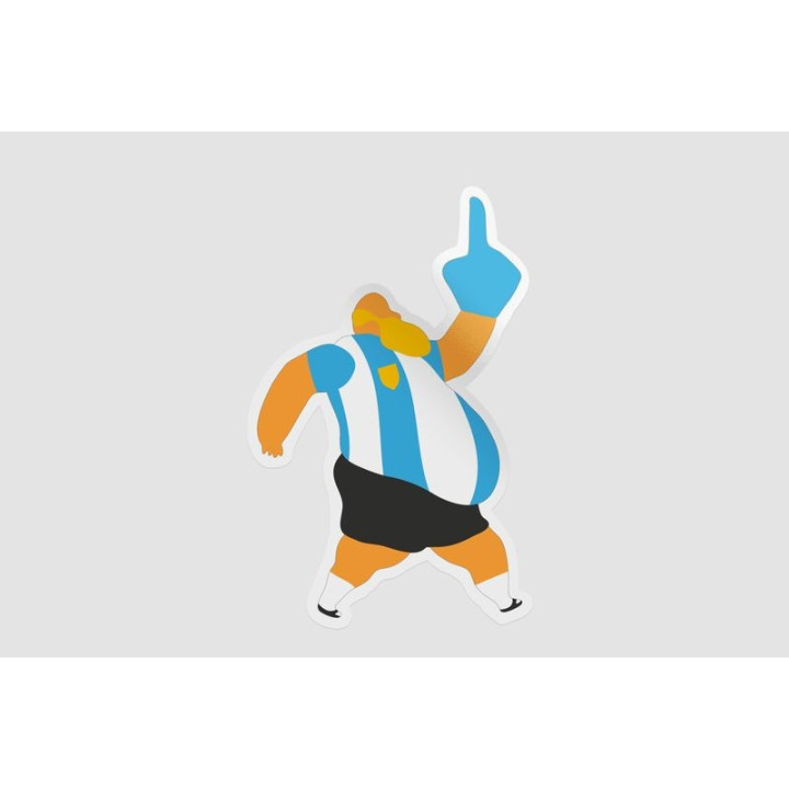Argentina Fan Sticker - DecalsHouse