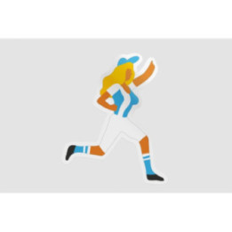 Argentina Fan Style 12 Sticker - DecalsHouse