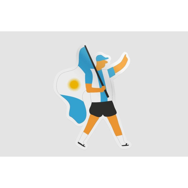 Argentina Fan Style 2 Sticker - DecalsHouse
