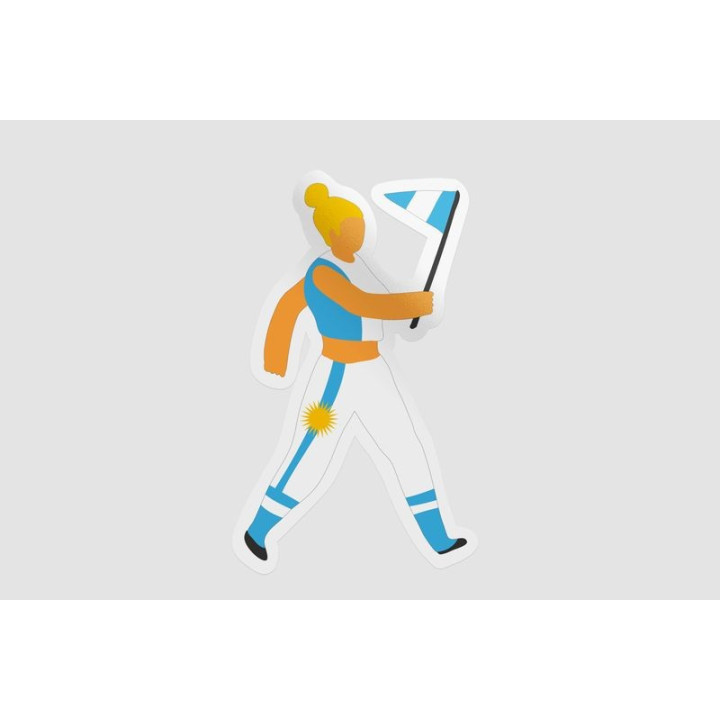 Argentina Fan Style 5 Sticker - DecalsHouse