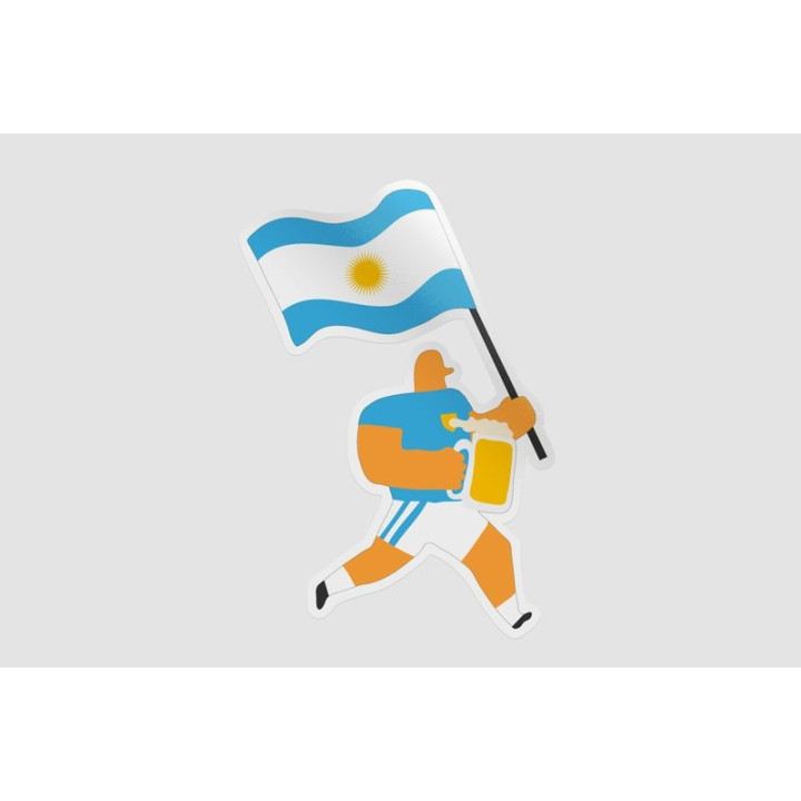 Argentina Fan Style 9 Sticker - DecalsHouse