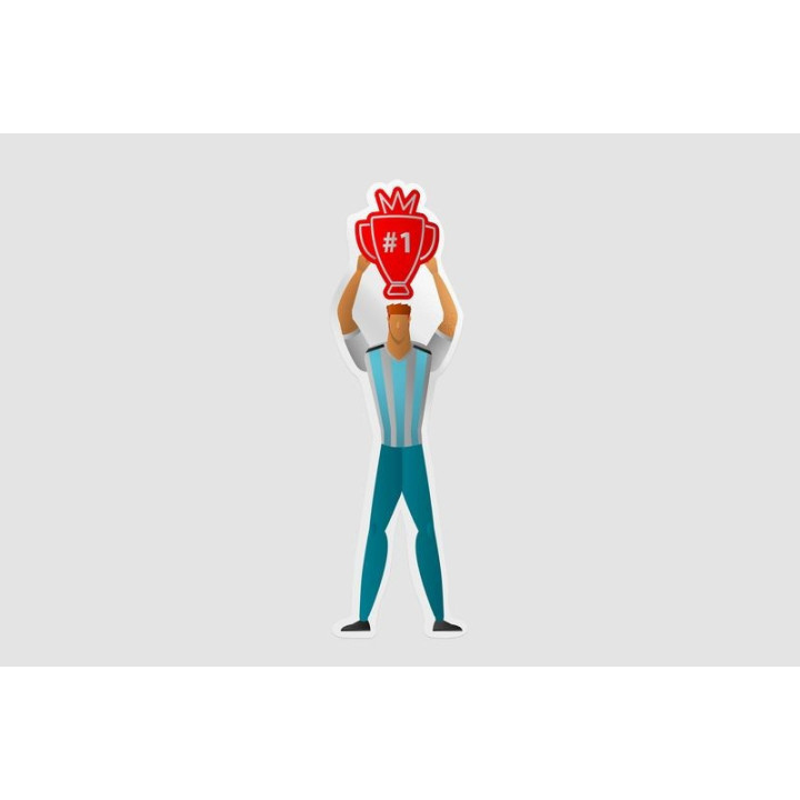 Argentina Football Fan Style 7 Sticker - DecalsHouse