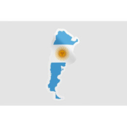 Argentina Map Style 11 Sticker - DecalsHouse