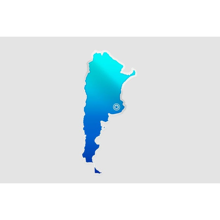 Argentina Map Style 15 Sticker - DecalsHouse