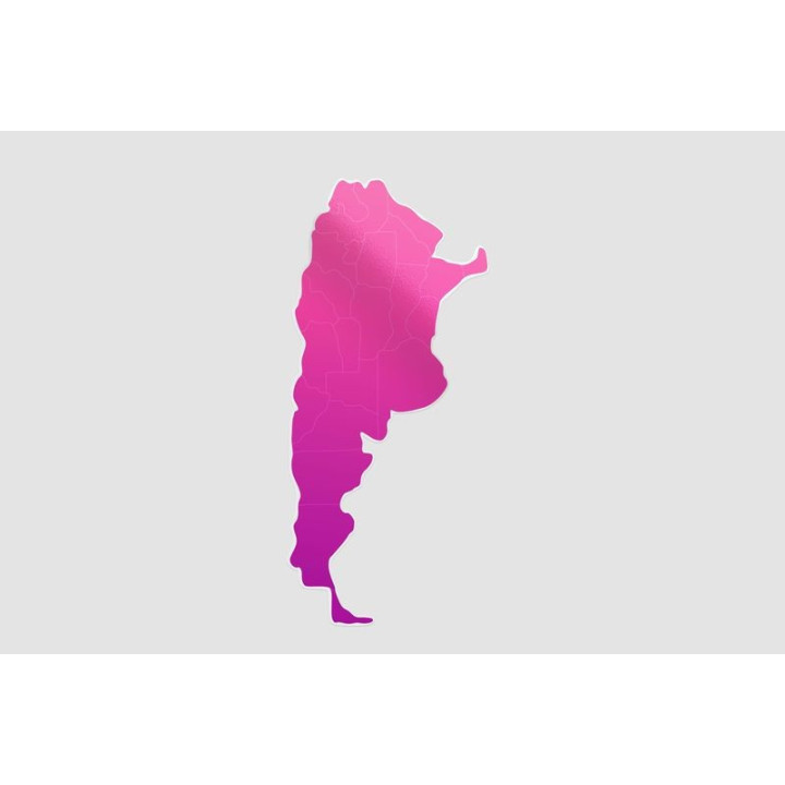 Argentina Map Style 16 Sticker - DecalsHouse