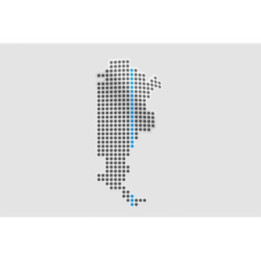 Argentina Map Style 22 Sticker - DecalsHouse