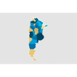 Argentina Map Style 4 Sticker - DecalsHouse