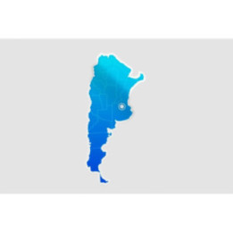 Argentina Map Style 7 Sticker - DecalsHouse