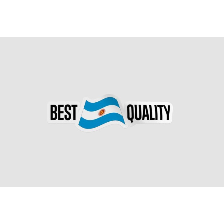 Argentina Quality Made In Label Sticker - DecalsHouse