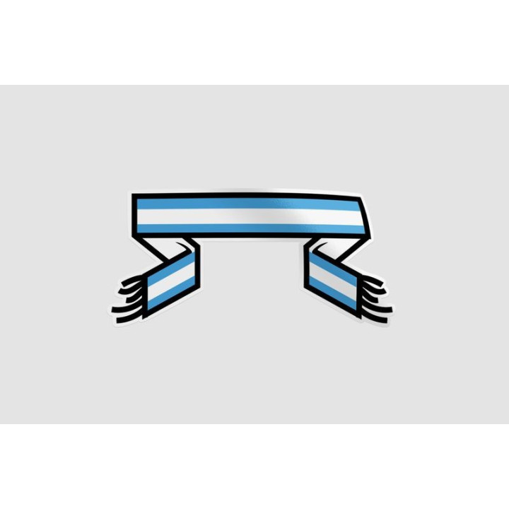 Argentina Soccer Supporter Gear Style 2 Sticker - DecalsHouse