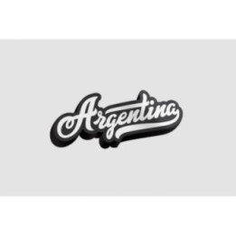 Argentina Text Calligraphy Vintage Retro Lettering Sticker - DecalsHouse