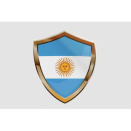 Argentinian Flag Style 10 Sticker - DecalsHouse