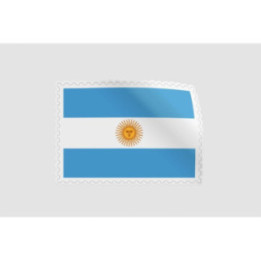Argentinian Flag Style 12 Sticker - DecalsHouse