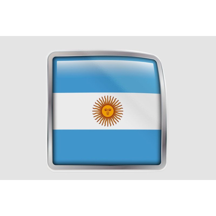 Argentinian Flag Style 3 Sticker - DecalsHouse