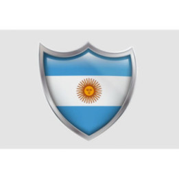 Argentinian Flag Style 5 Sticker - DecalsHouse