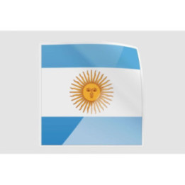 Argentinian Flag Style 8 Sticker - DecalsHouse