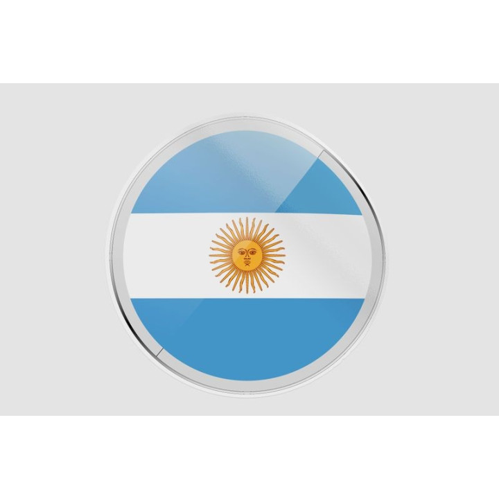 Argentinian Flag Style 9 Sticker - DecalsHouse