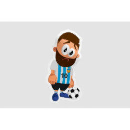 Argentinian Football Player Sticker - DecalsHouse