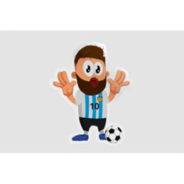 Argentinian Football Player Style 2 Sticker - DecalsHouse