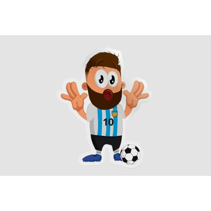 Argentinian Football Player Style 2 Sticker - DecalsHouse