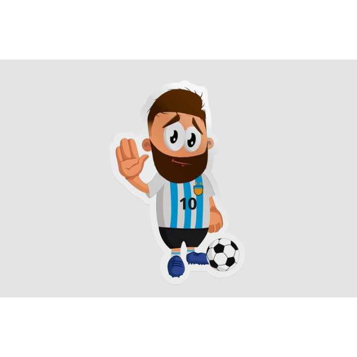 Argentinian Football Player Style 3 Sticker - DecalsHouse