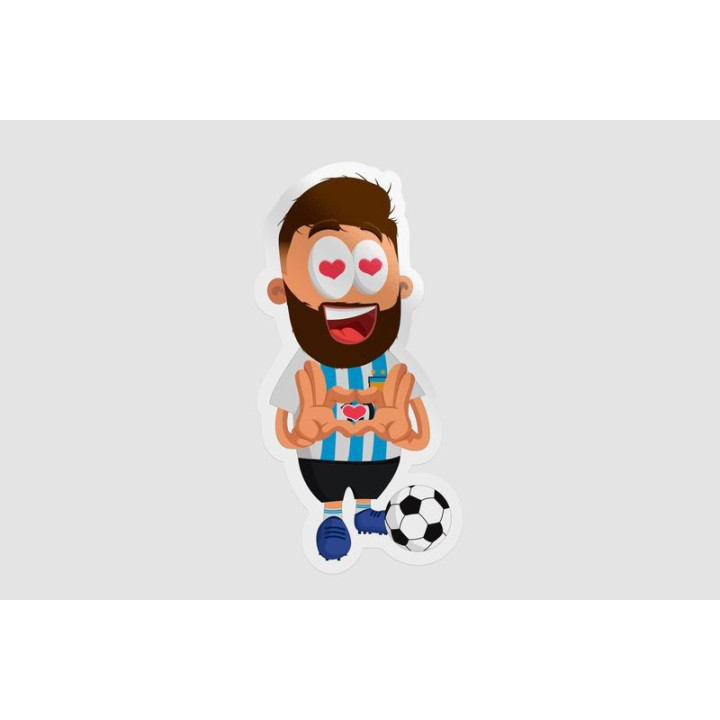 Argentinian Football Player Style 4 Sticker - DecalsHouse