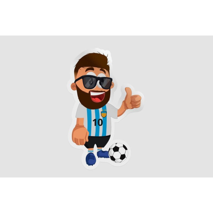 Argentinian Football Player Style 7 Sticker - DecalsHouse