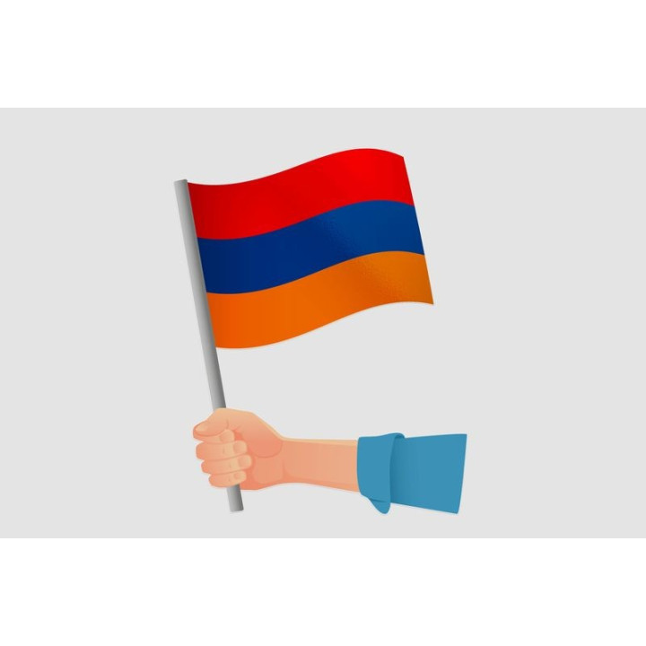 Armenia Flag Style 14 Sticker - DecalsHouse