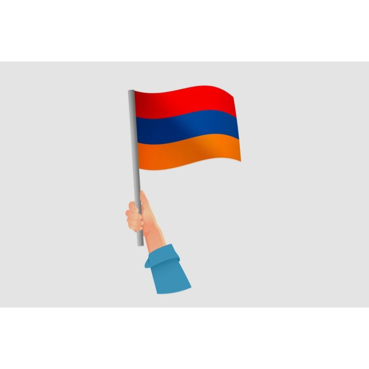 Armenia Flag Style 15 Sticker - DecalsHouse