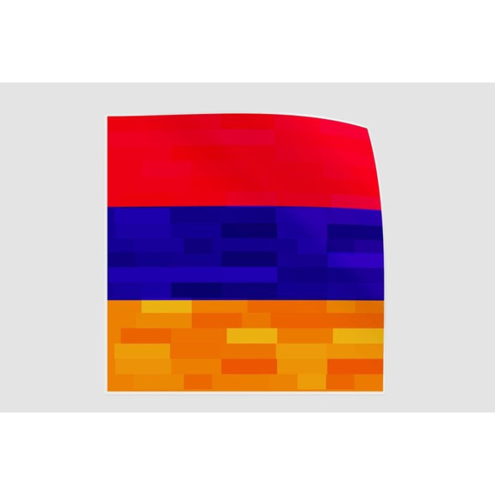 Armenia Flag Style 16 Sticker - DecalsHouse